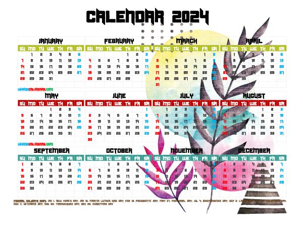 2024 Kids Calendar