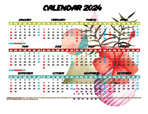 2024 Kids Calendar