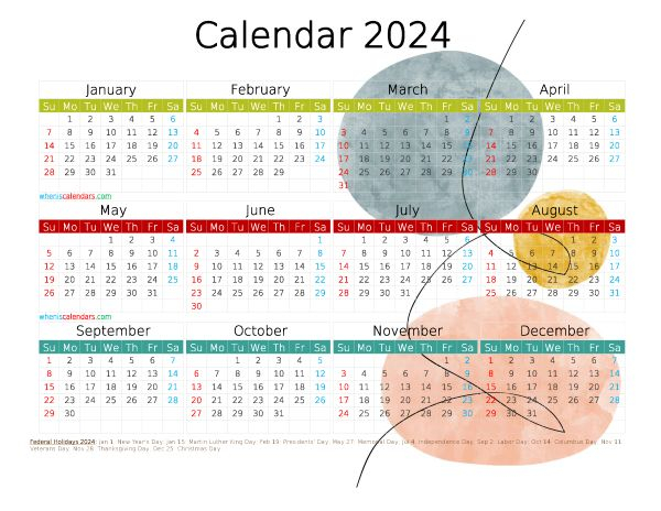 Pinterest Calendar 2024 - 2024 Calendar Printable