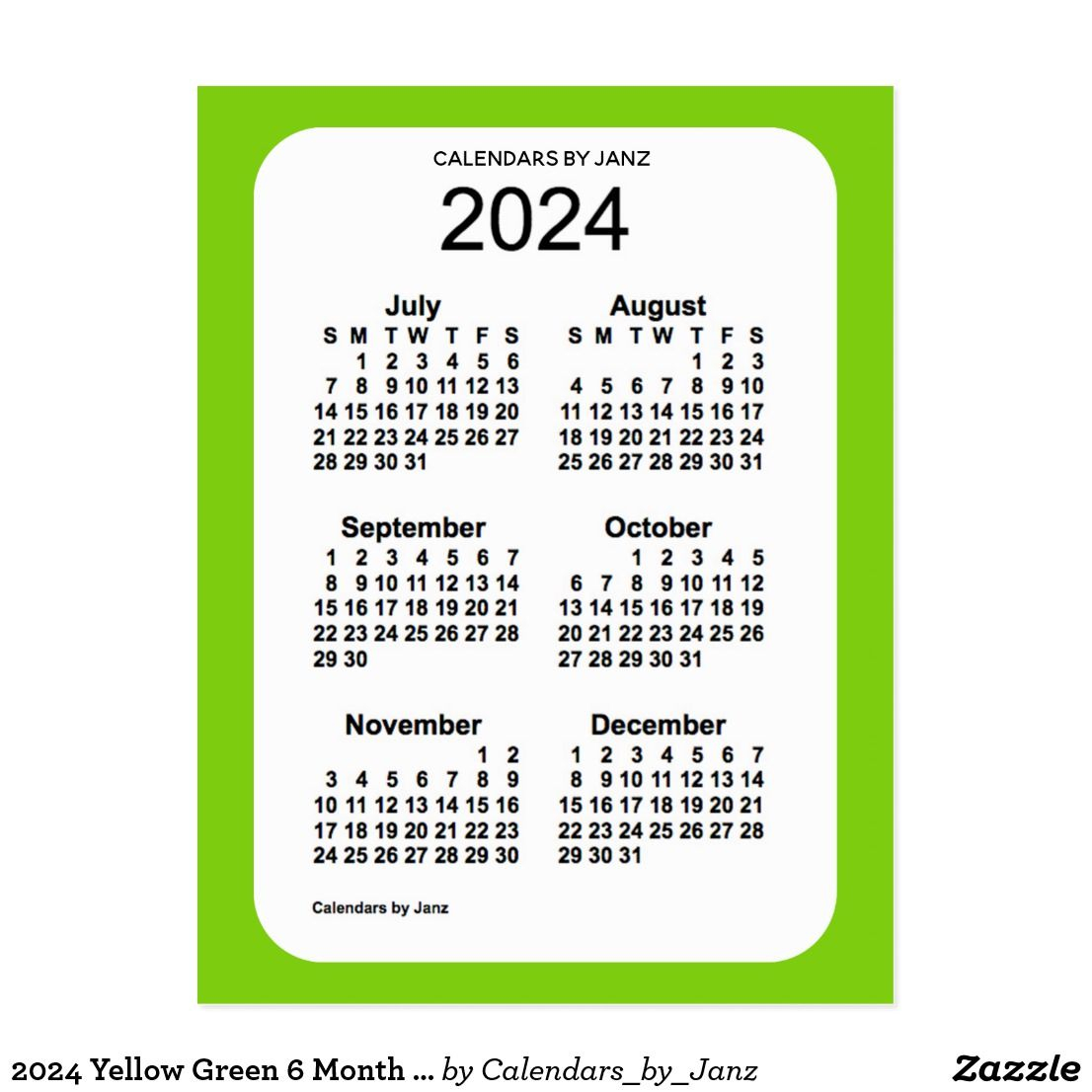 Yearly Calendar Observances Just B CAUSE 2024 Calendar Printable
