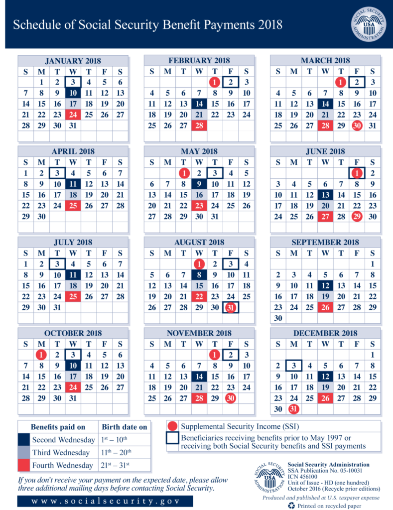 2024 Social Security Calendar