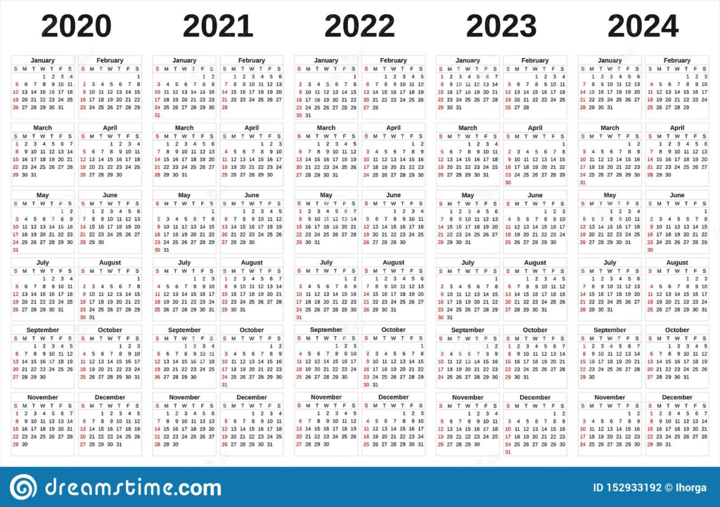 2020 2024 Calendar