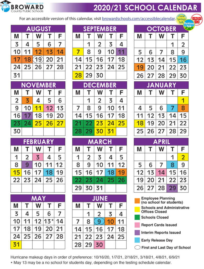 Broward School Calendar 2024-25