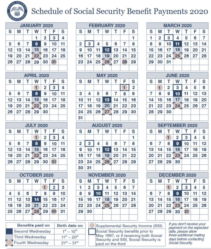 2024 Social Security Calendar