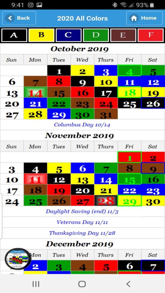 Nalc Days Off Calendar 2024