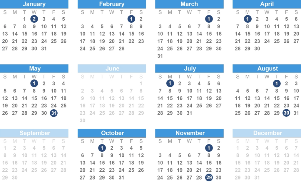 Irs Calendar 2024