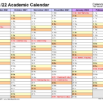 2021-2024 Academic Calendar Template