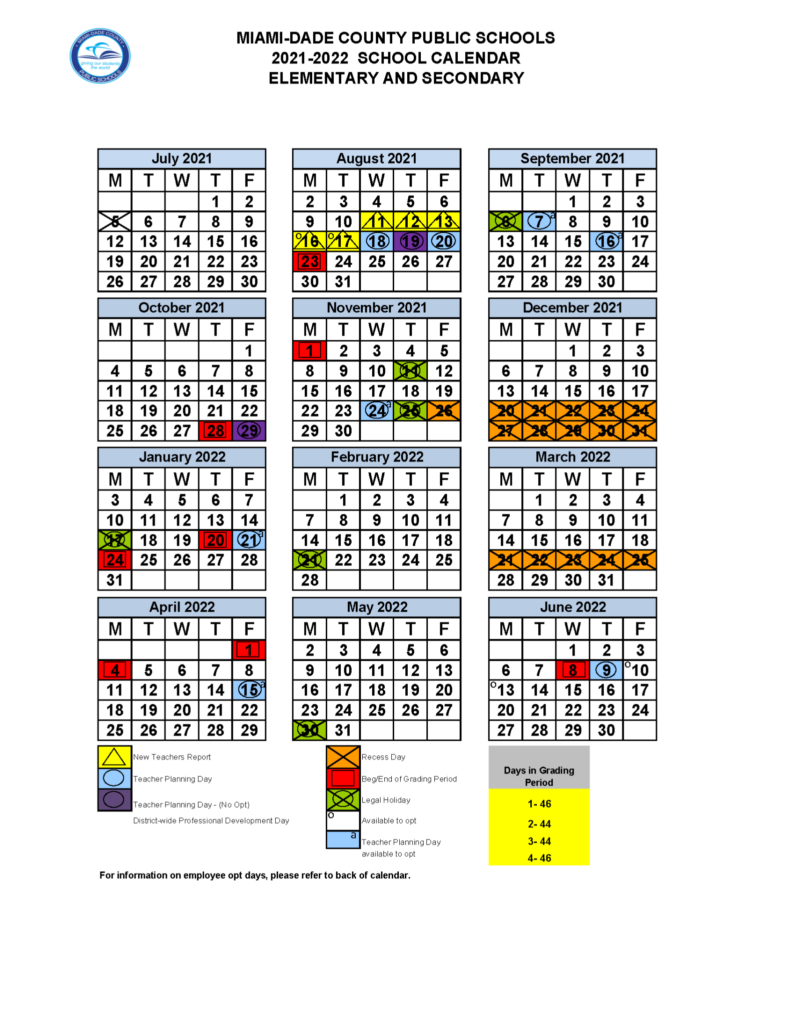 2024-2023 School Calendar Miami Dade