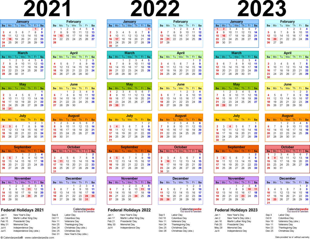 Cms Calendar 2021 To 2024