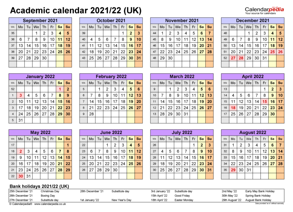 Tamu Academic Calendar 2021-2024