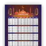 Ramadan 2024 Calendar