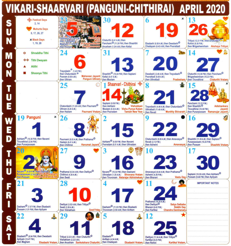 Tamil Calendar 2024 Usa