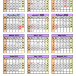 Printable 2021 And 2024 School Calendar