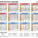 School Calendar 2024-2023