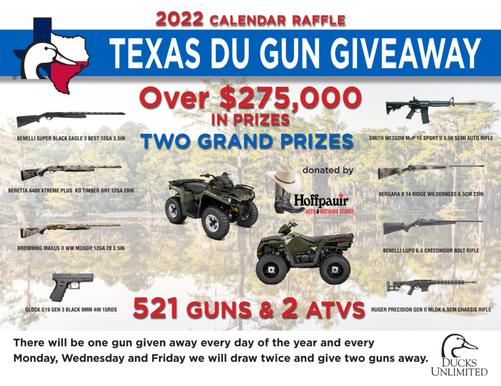 Ducks Unlimited Calendar Gun Raffle 2024