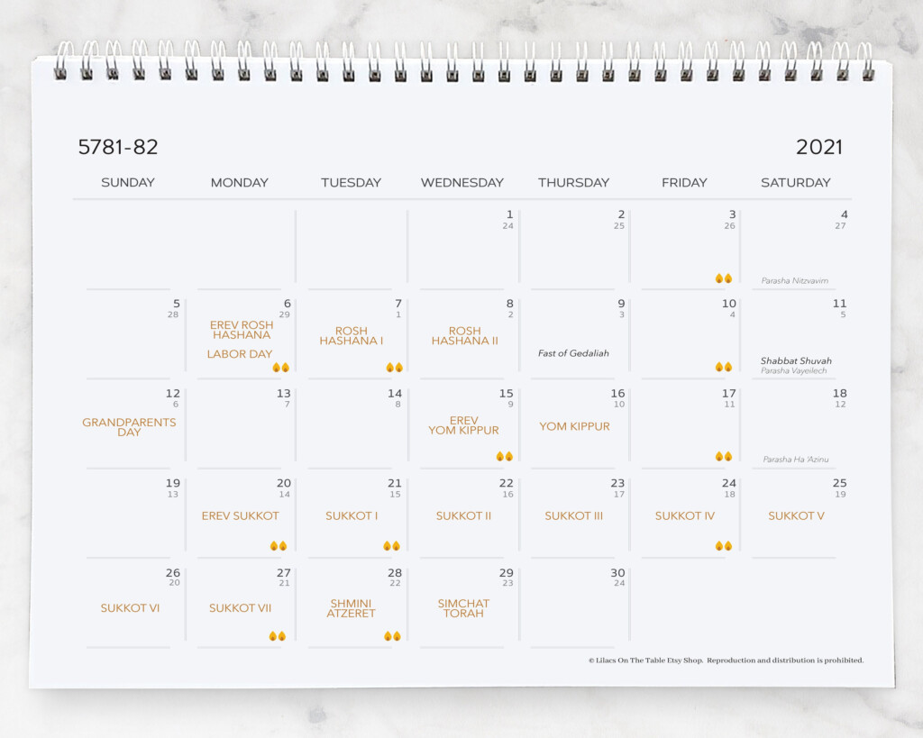 Jewish Holiday Calendar 2024