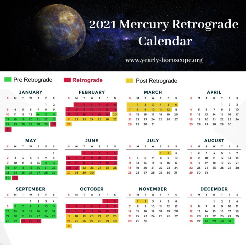 2024 Mercury Retrograde Calendar Printable 2024 CALENDAR PRINTABLE