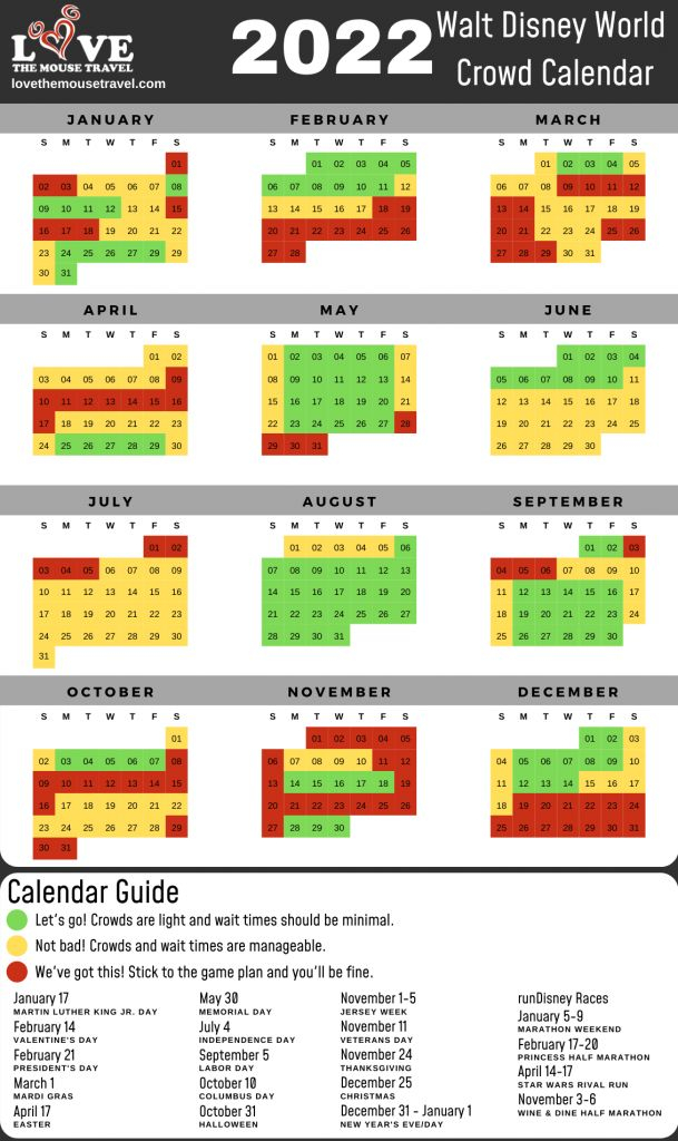 Disney World Crowd Calendar 2024 By Park