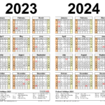 2023 - 2024 Calendar