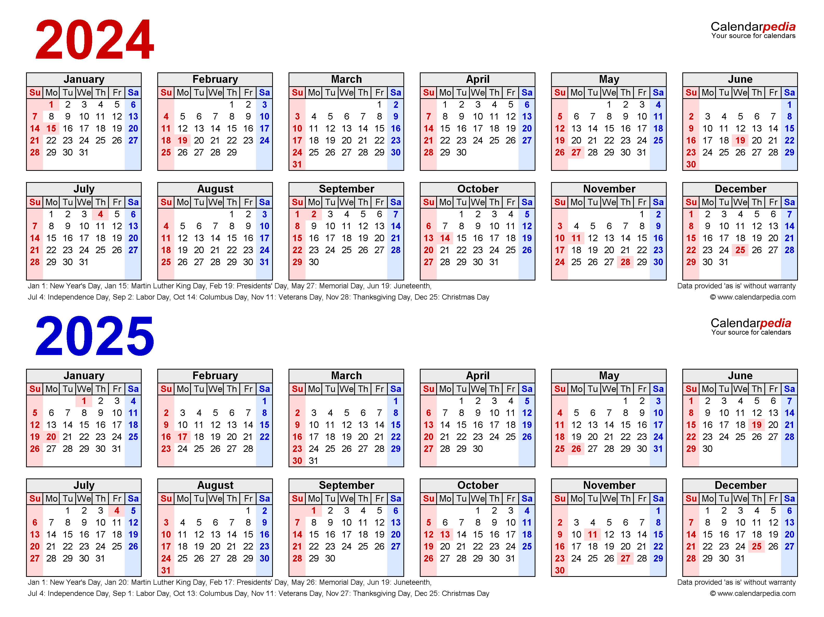 Calendar 2024 2025 Printable 2024 Calendar Printable