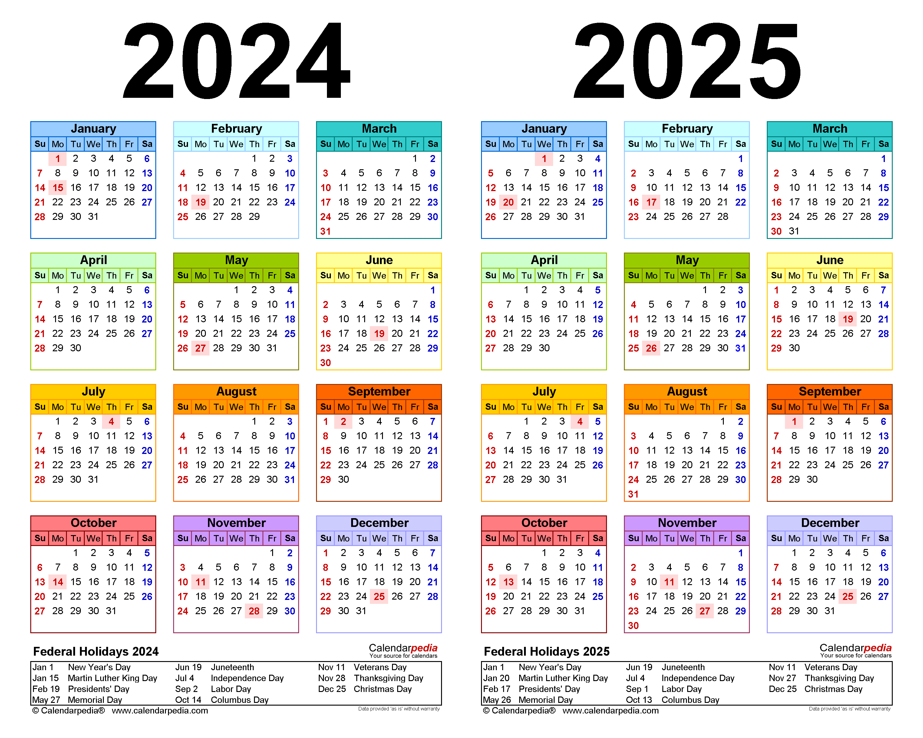 20242025 Calendar 2024 Calendar Printable