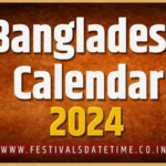 Bangla Calendar 2024