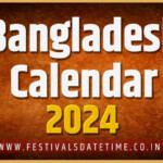 Bangla Calendar 2024