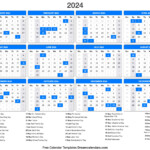 2024 Calendar Holidays