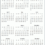 Year At A Glance Calendar 2024 Free Printable