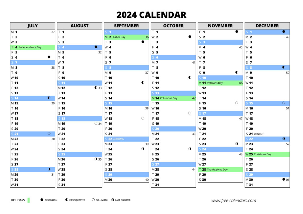 Summer 2024 Calendar Printable