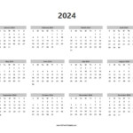 Editable Printable Calendar 2024