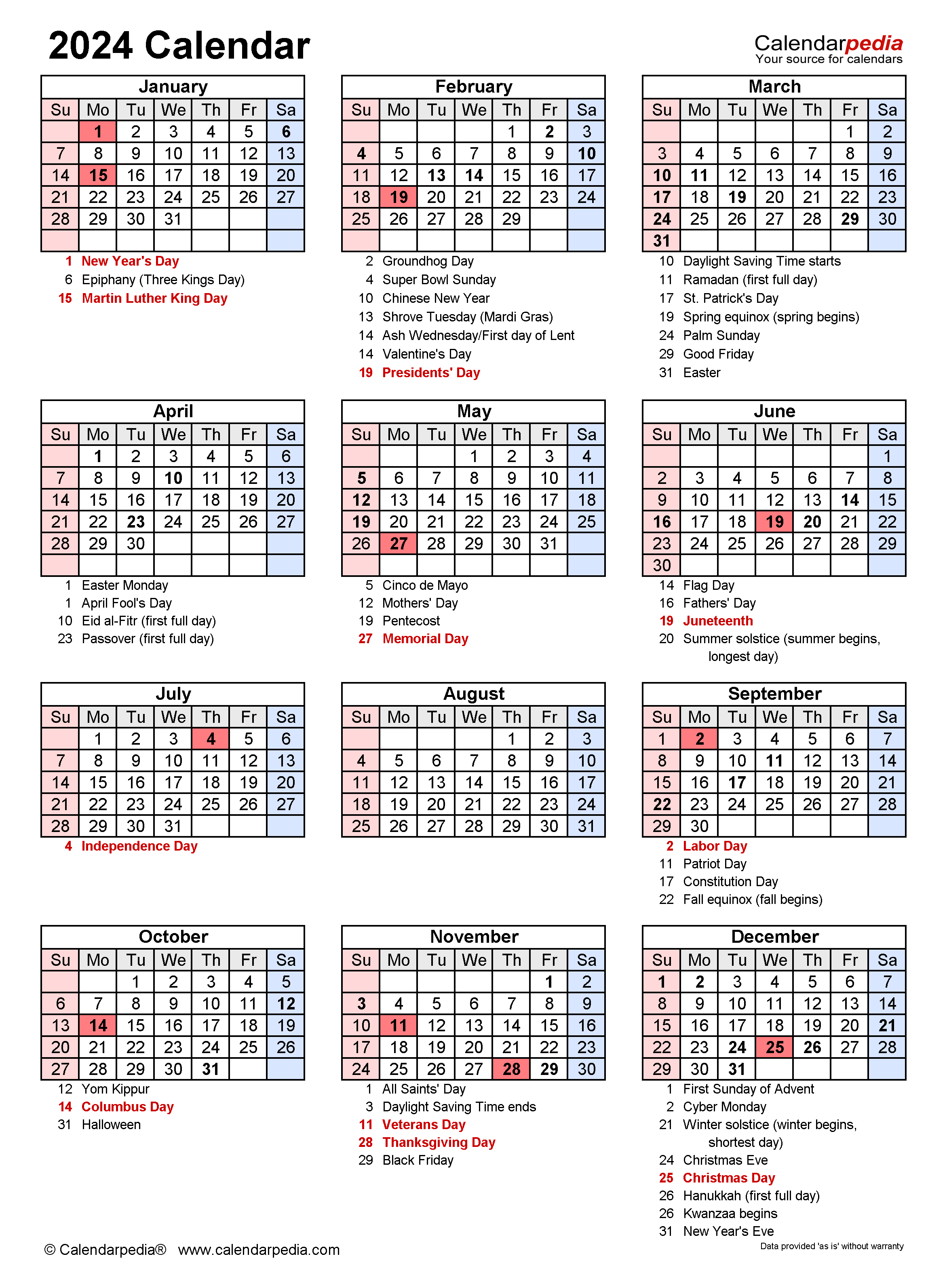 2024 Attendance Calendar Free 2024 Calendar Printable