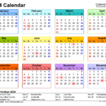 Yearly Calendar 2024