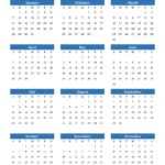 2024 12 Month Calendar