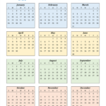 2024 12 Month Calendar