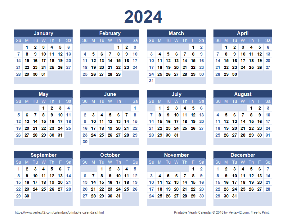 Large 2024 Calendar