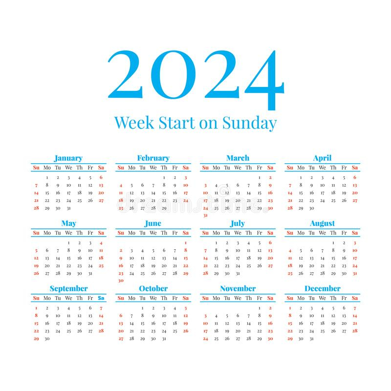 2024 Calendar By Weeks