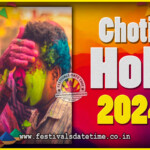 Holi 2024 Date In India Calendar