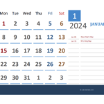 2024 Vacation Calendar