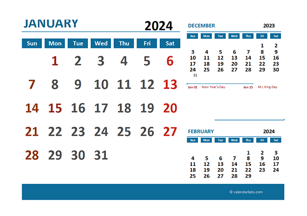 Customized Calendar 2024