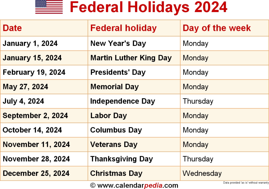 Fiu Holiday Calendar 2024