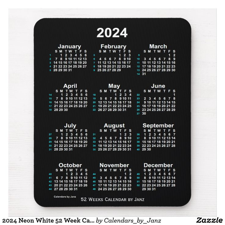 52 Week Calendar 2024