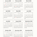 Calendar 2024 To Print