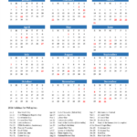 2024 Calendar With Holidays Printable Free