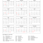 2024 Holiday Calendar Usa