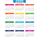 Year Calendar 2024