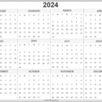 Calendar 2024 Template