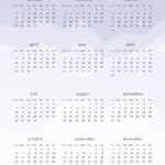 Colorful Calendar 2024