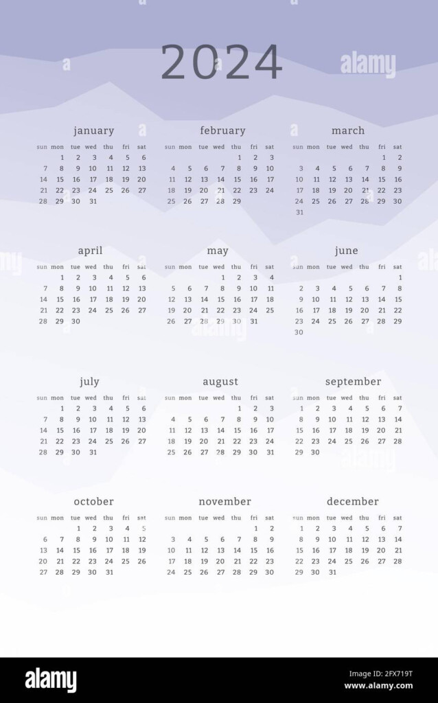 Colorful Calendar 2024