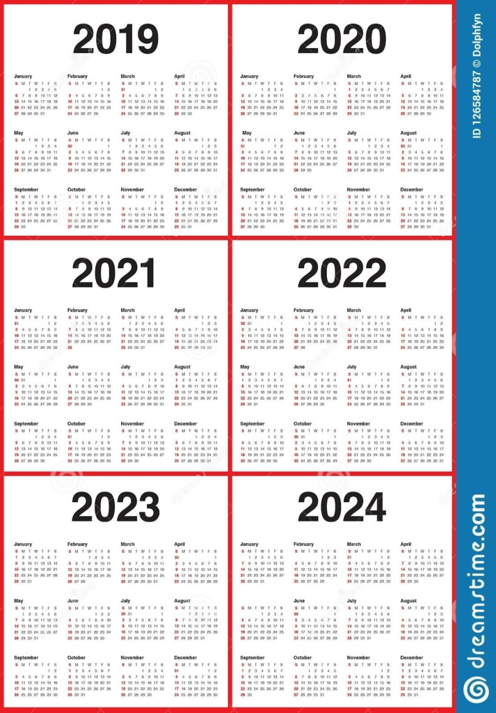 3 Year Pocket Calendar 2022 To 2024